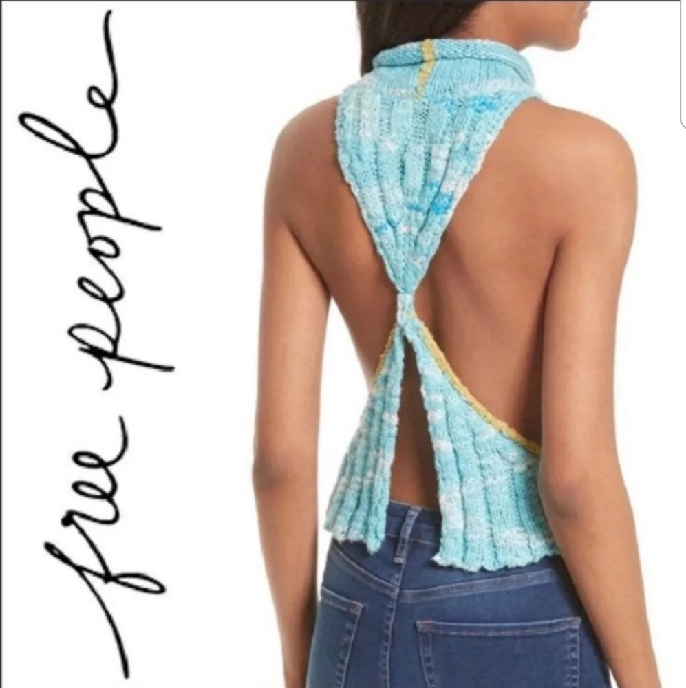 Free People Laguna Twisted-back Summer Sweater